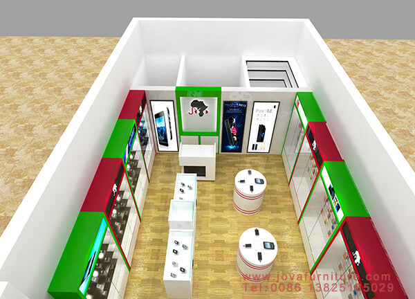 mobile shop interior decoration