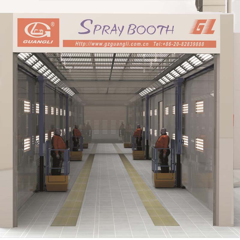 large truck booth and manlift large truck booth and manlift