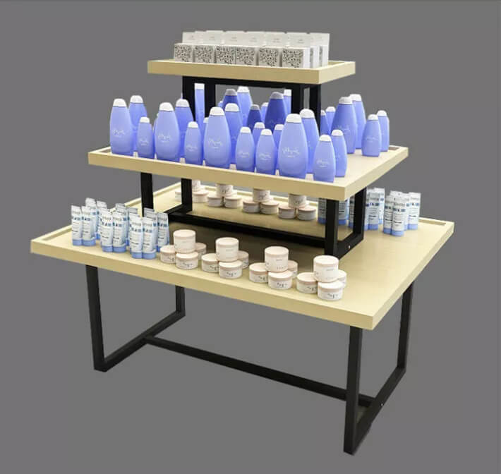 three tier display table