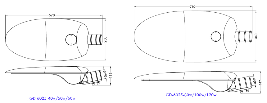 High Power 120w Led Street Light