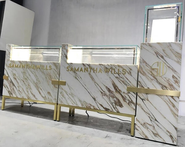 marble jewelry showcases marble jewelry showcases