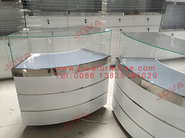 curved glass optical showcases curved glass optical showcases