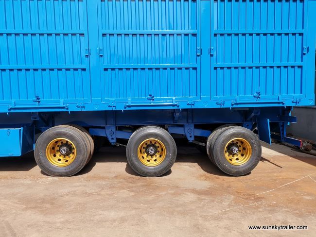 Tri Axle Closed Box Trailer For Grain transport Tri Axle Closed Box Trailer For Grain transport