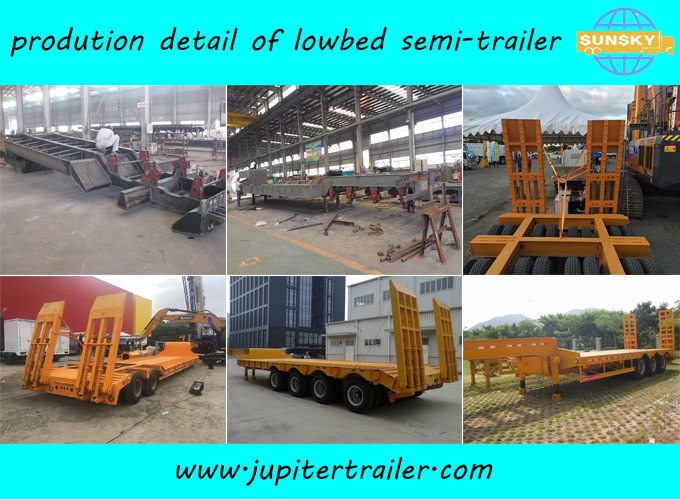 3-axle lowbed semi-trailer