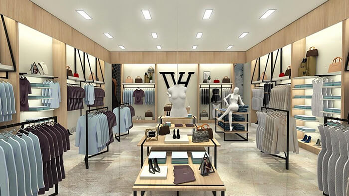 apparel store interior design