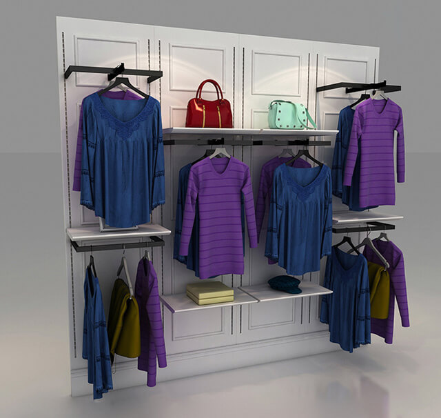 wall mounted clothes rack