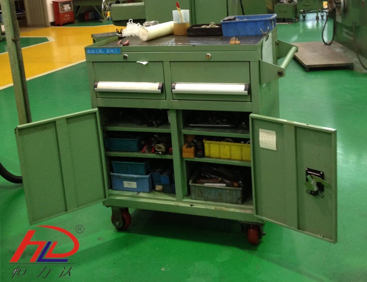 warehouse storage tool trolley
