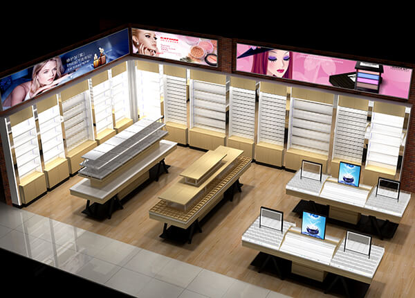 cosmetic showroom design