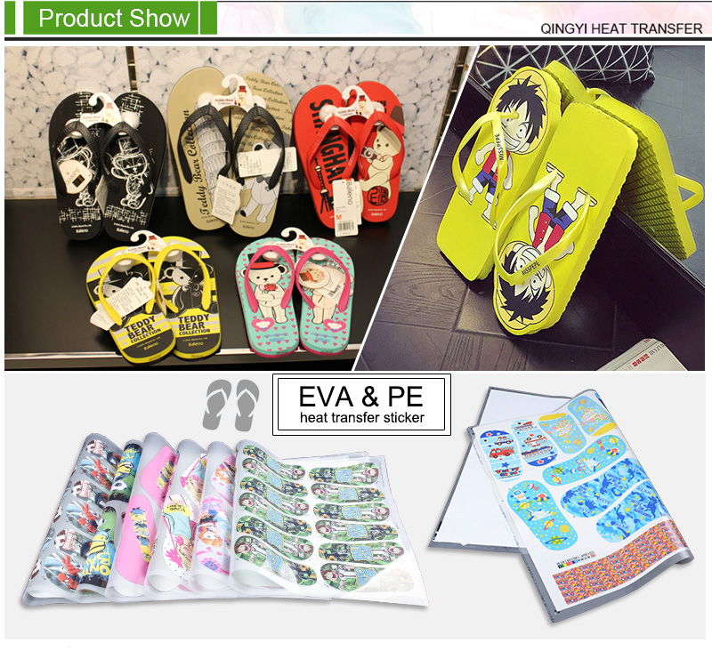 Heat Press Screen Print Transfer For Slipper Heat Press Screen Print Transfer For Slipper