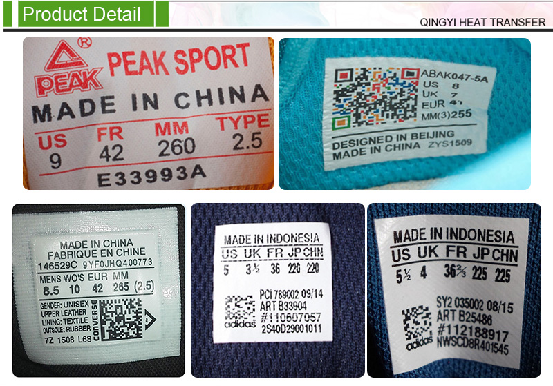 Shoe Insole Label Shoe Insole Label