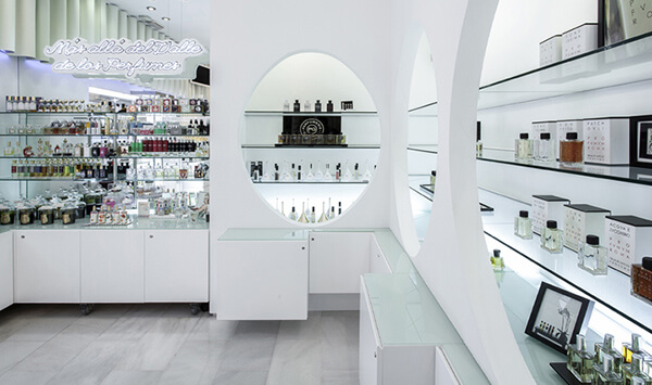 perfume vendor display racks