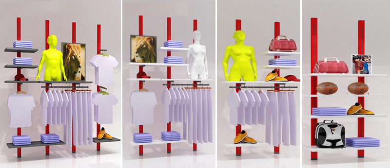 wall mounted garment display wall mounted garment display