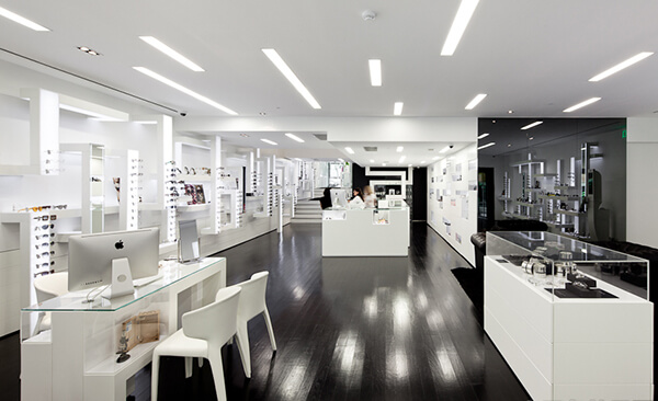 large optical shop design