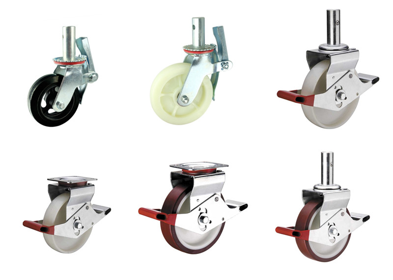 Heavy duty scaffolding casters