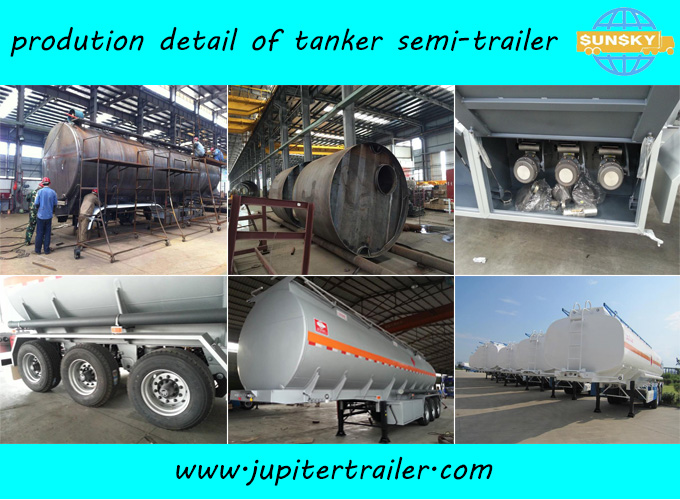 33000 liters Carbon Steel Oil Tanker Trailer