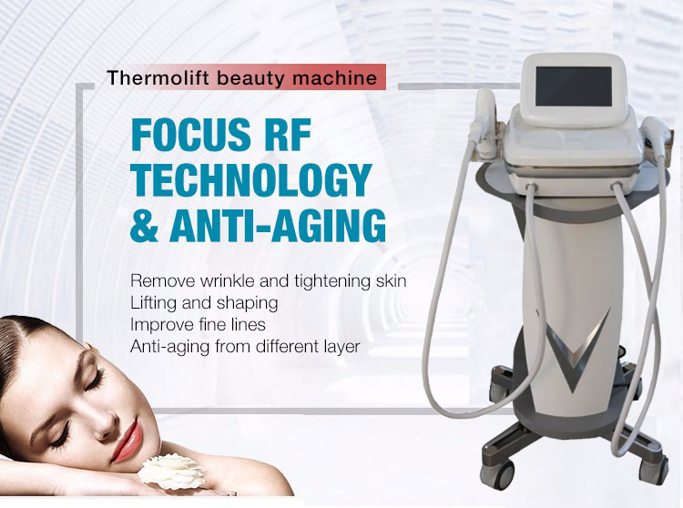 Portable 40.68MHz rf thermolift facial machine for skin tightening and wrinkle removal