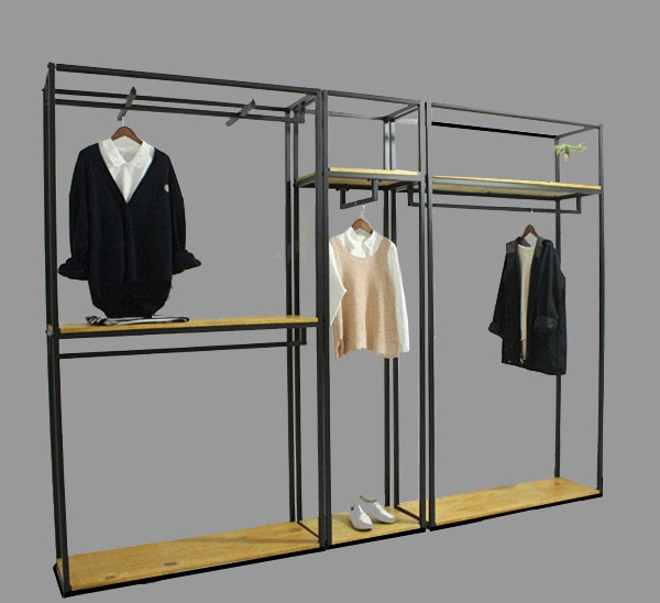 metal wall shelf for garments shop