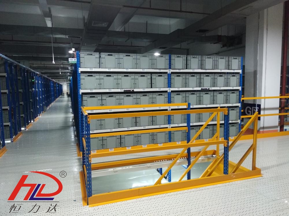 Mezzanine shelving system