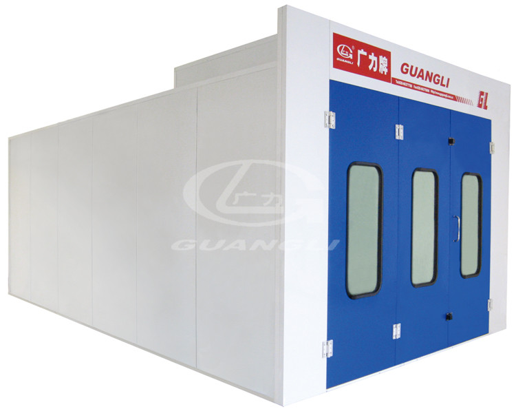 Rear Exhaust Car Spray Booth with Infrared Light