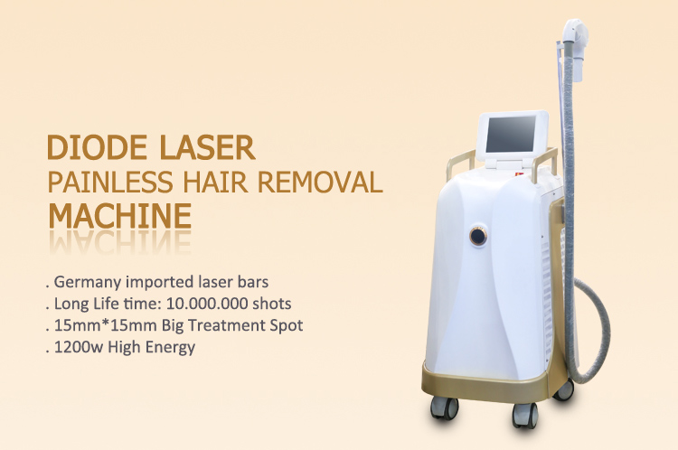 1200w 808nm diode laser hair removal machine