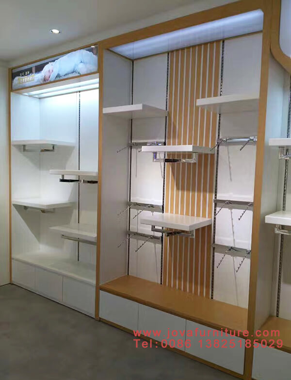 clothing store slatwall display fixtures