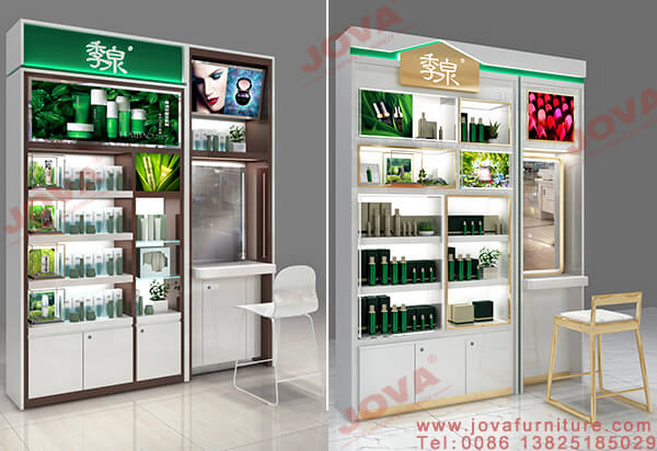 retail skin care display