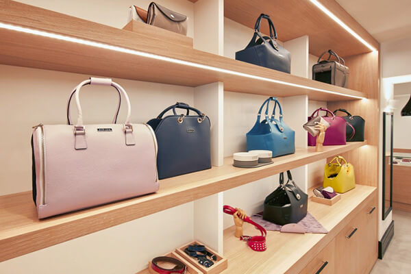 handbag wall display