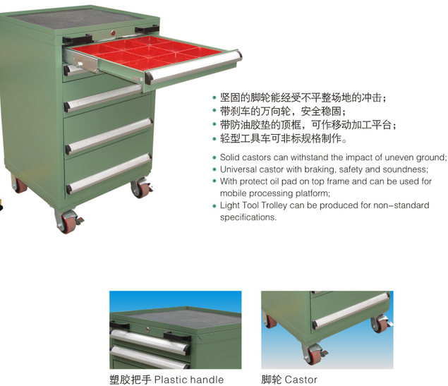 4 Drawer Tool Box Trolley