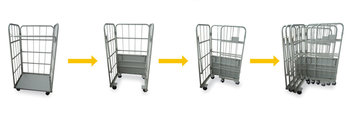 foldable roll container foldable roll container