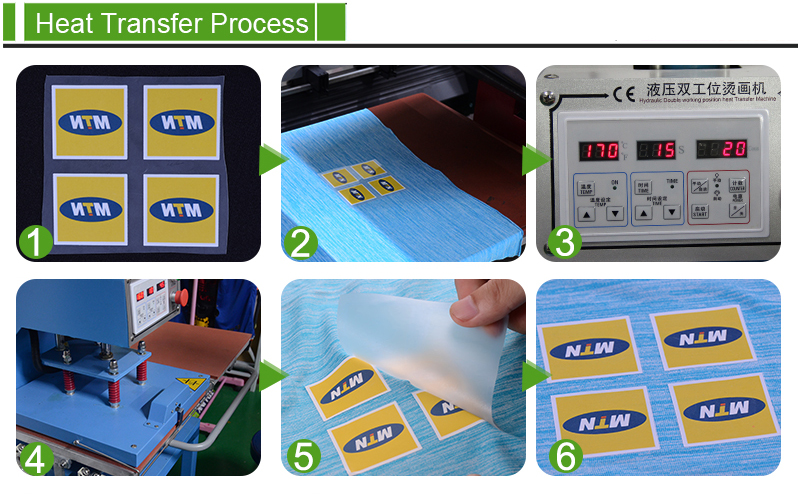 plastisol heat transfer sticker for t-shirt 