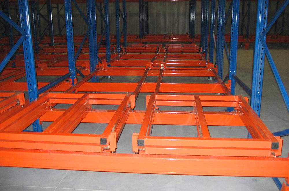 Push back Pallet Rack system