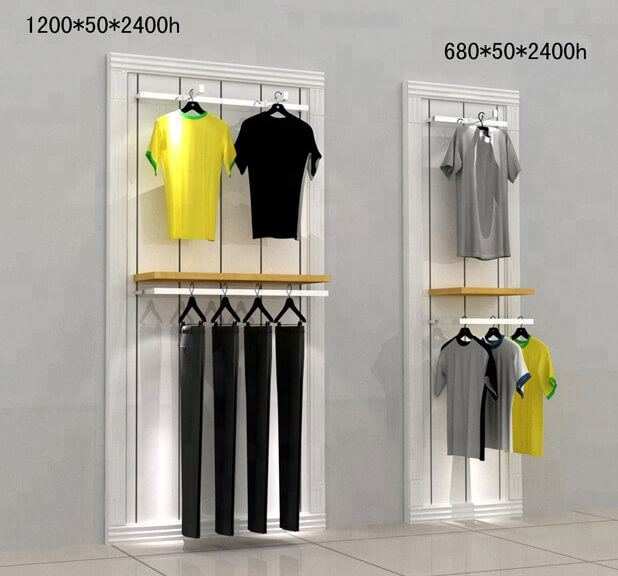 clothing stalwall display clothing stalwall display