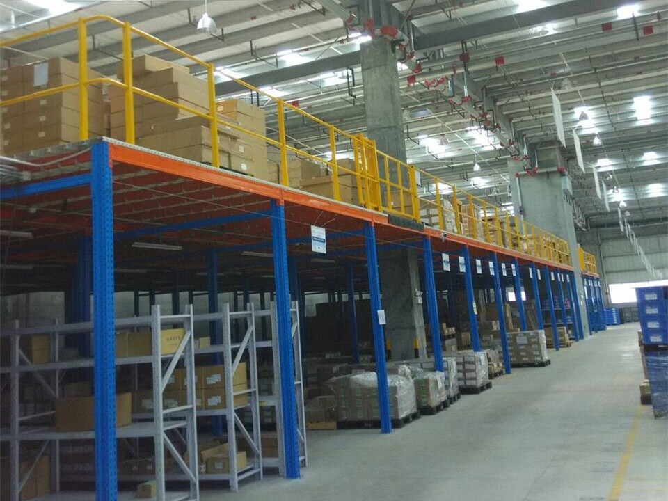 custom mezzanine shelving system