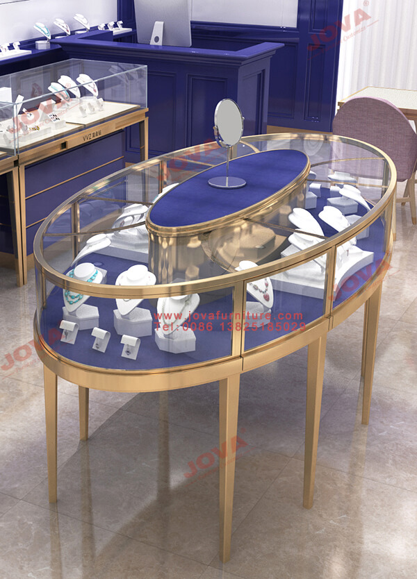 luxury round jewellery showcase luxury round jewellery showcase