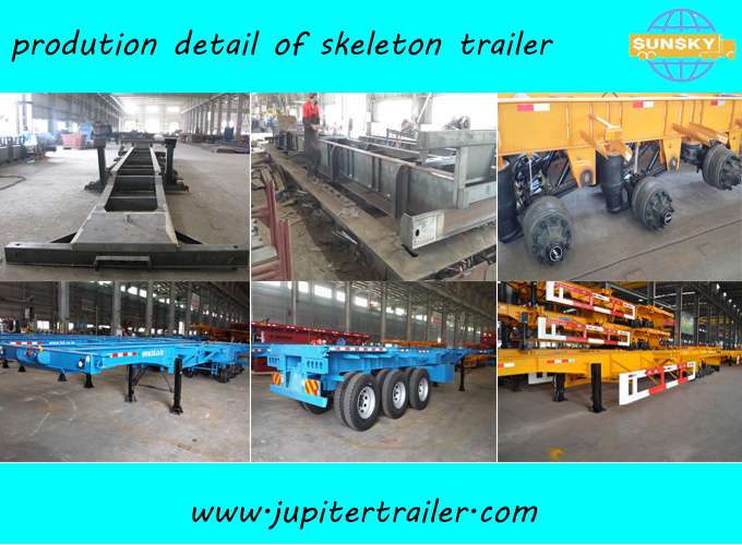 tri axle skeletal trailer for sale