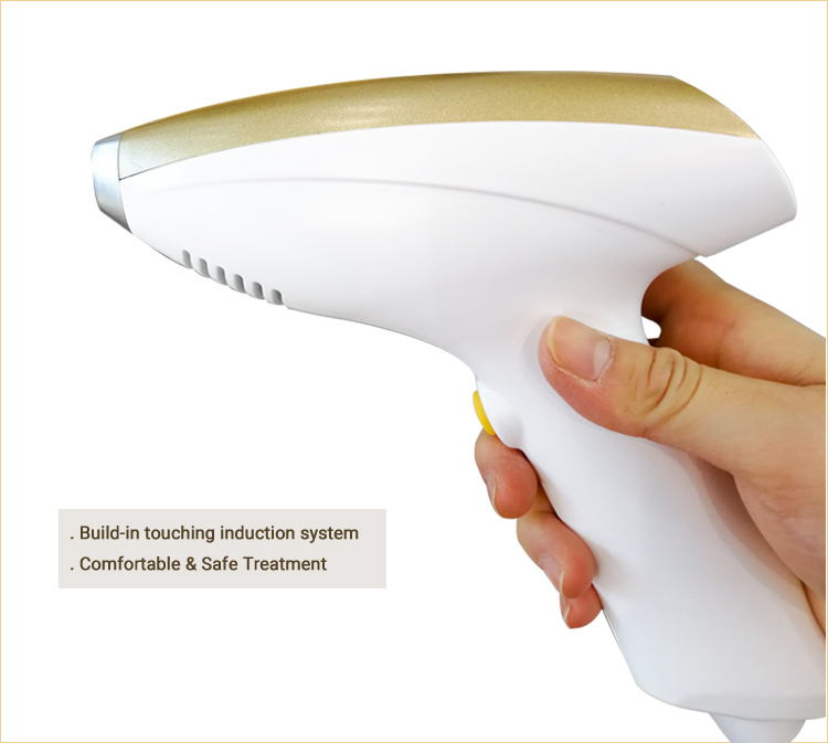 Portable 808nm diode laser hair removal machine for salon and home use