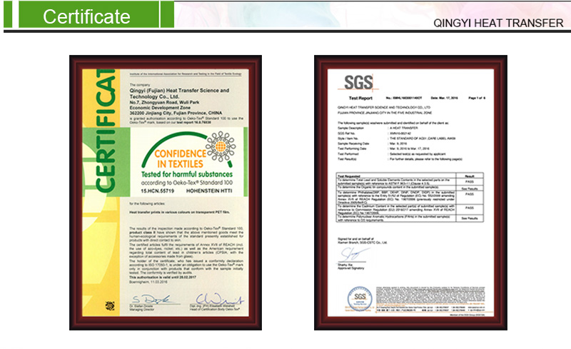 The SGS Environmental Certificate