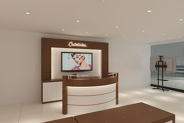 nail salon reception desk