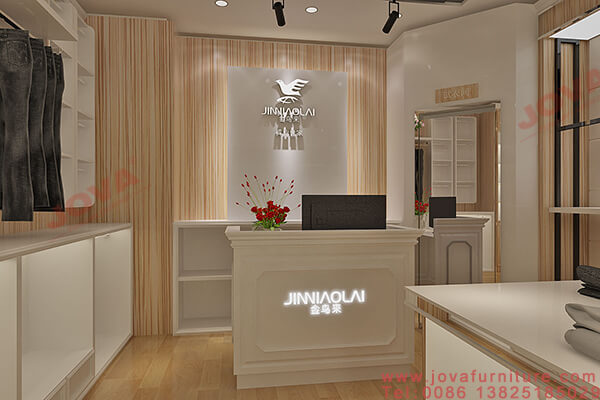 clothing shop reception desk