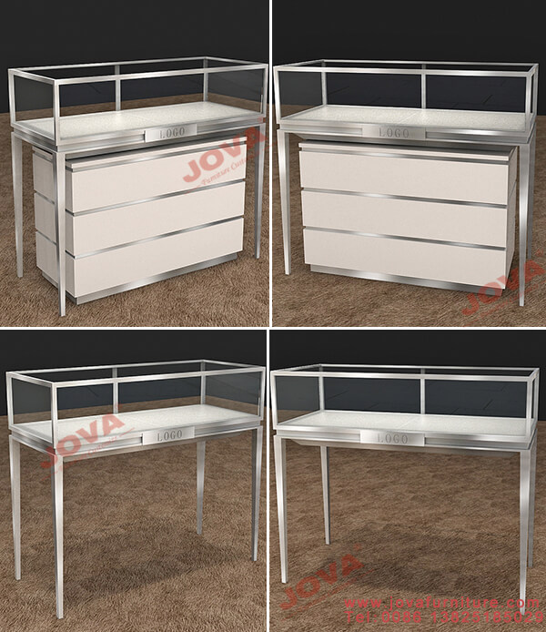 white jewelry showcases white jewelry showcases
