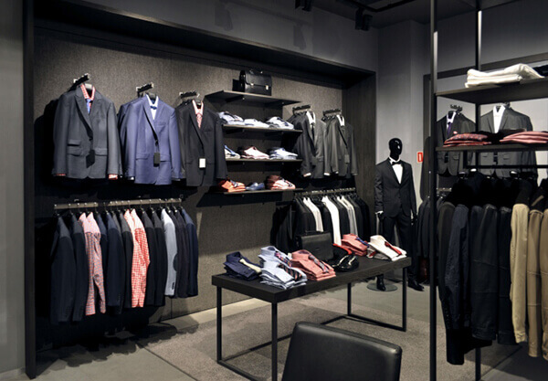 men garments shop design