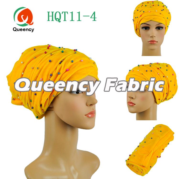 Yellow Nigeria Wedding Turbans 