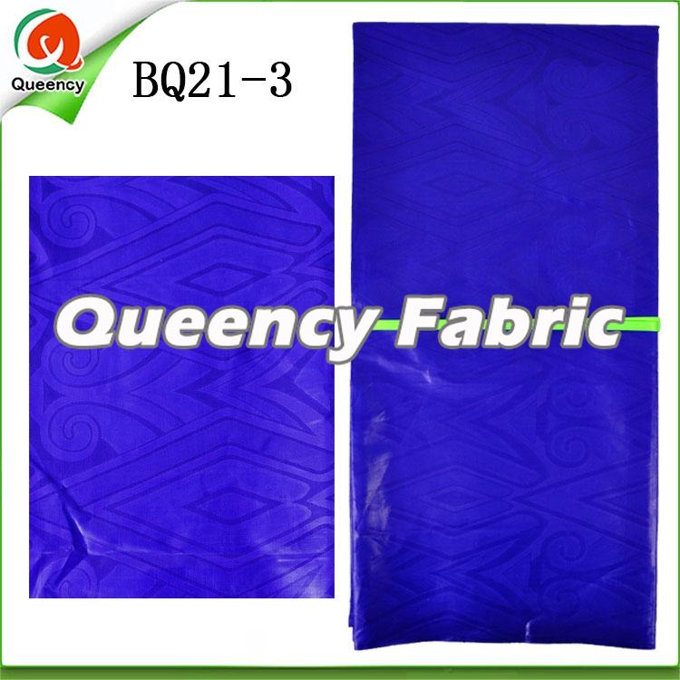 Plain Royal Blue Bazin Brode