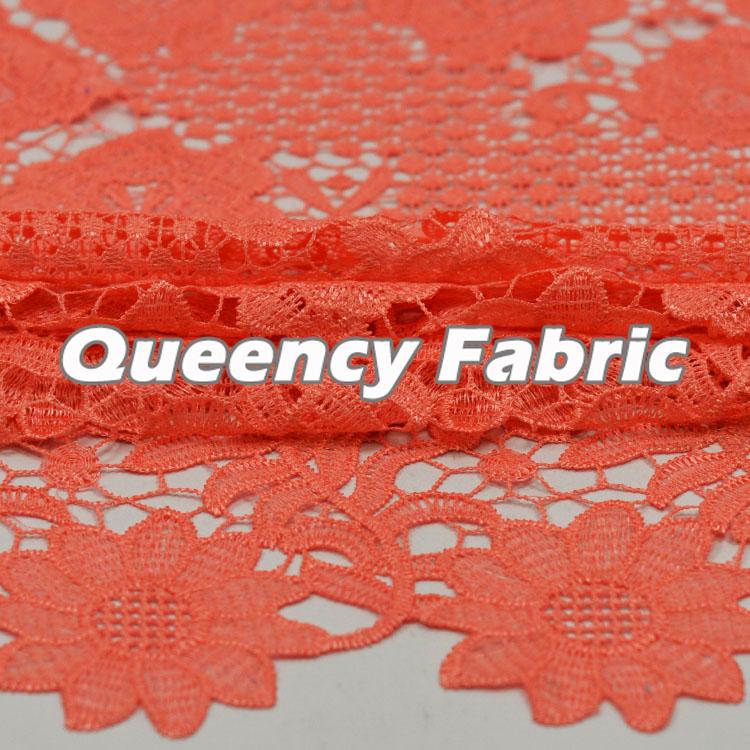 Chantilly Water Soluble Peach Lace Fabric Chantilly Water Soluble Peach Lace Fabric