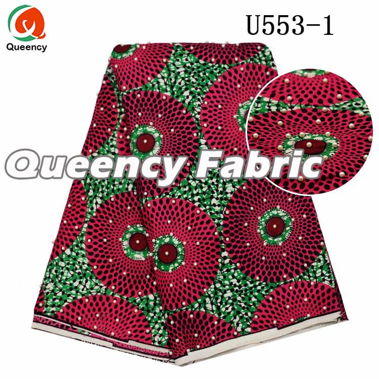 African Beaded Ankara Material