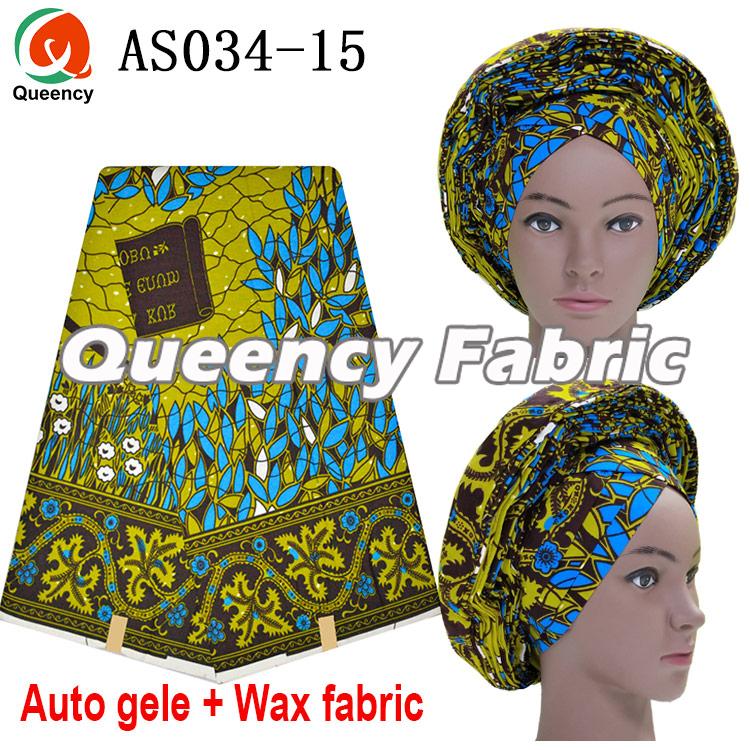 Ankara Auto Gele Match Wax Fabric 6 Yards