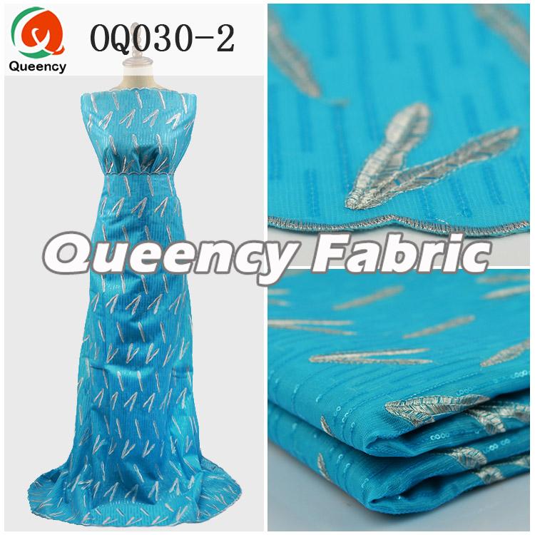 Blue Color Organza Fabric