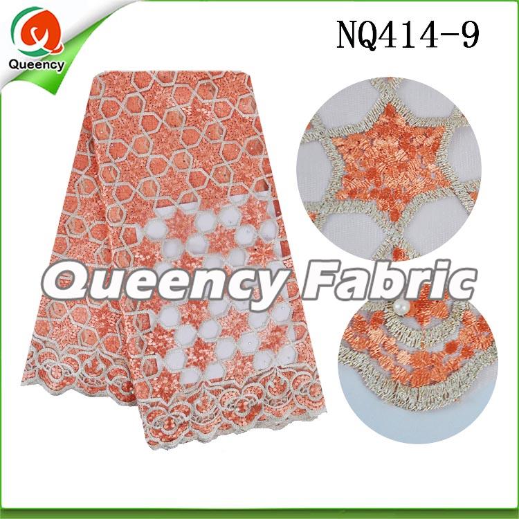 Peach French Lace African