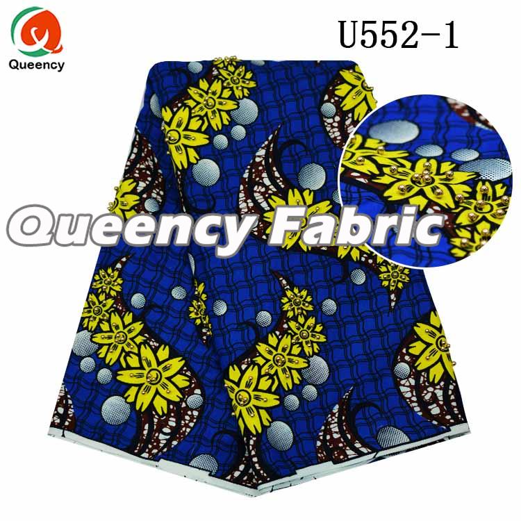 Beaded Ankara Fabric 