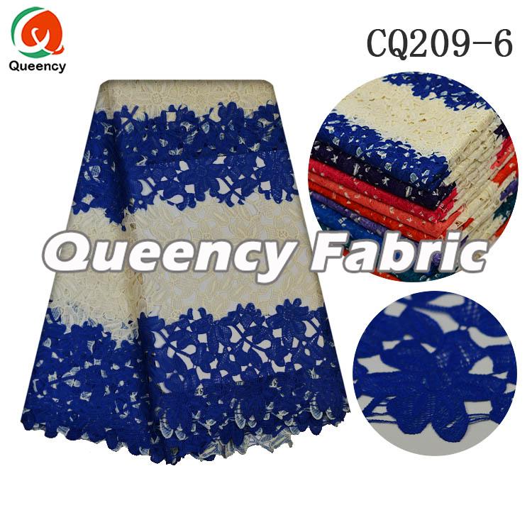 GUIPURE FABRIC IN ROYAL BLUE